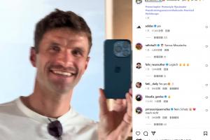 這造型如何？穆勒曬留小胡子自拍照 社媒互動：胡子-留還是不留？