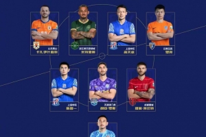 中超8月最佳陣容：費利佩、瓦科在列，蓉城、申花、津門虎各2人