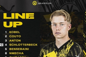 多特vs美因茨首發(fā)：吉拉西、施洛特貝克、李在城、佐野海舟在列