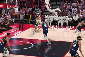 這操作有點離譜了??網(wǎng)友2K模擬楊瀚森各種逆天暴扣打爆約基奇