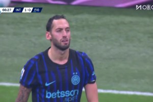 國米打破僵局！恰爾汗奧盧外圍遠(yuǎn)射破門！德赫亞無能為力！